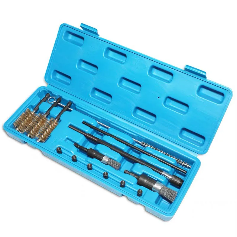 

14pc Diesel Common Rail Injector Seat Port Cleaner Auto Engine Maintenance Cleaning Brushes Injector Port Seating Surface Prior.