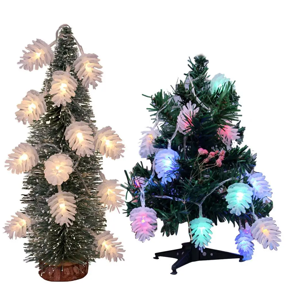 Рождественский светодиодный светильник шишка декоративный для садового дома