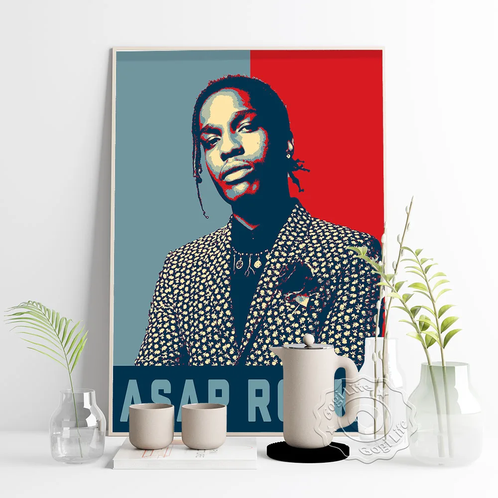 Плакат со звездами рэпера музыка как можно скорее Рокки плакат Хип-Хоп печать