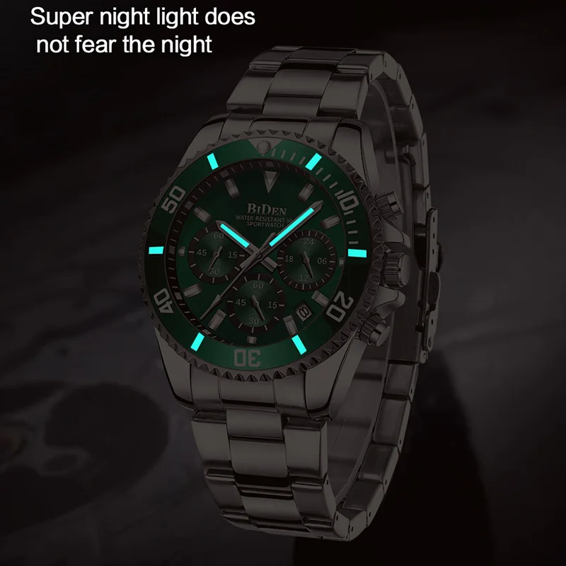Бизнес мужской роскошный бренд часов нержавеющая сталь Rolexable наручные часы хронограф армейские военные кварцевые часы Relogio Masculino