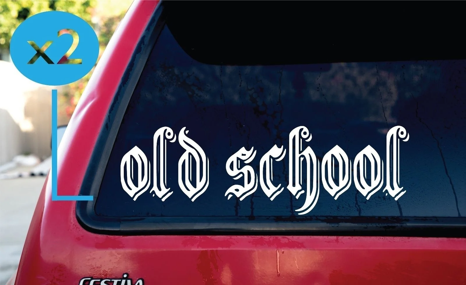 Старая школа JDM евро дрейф позиция Sick 8 &quotБелая виниловая наклейка бампер