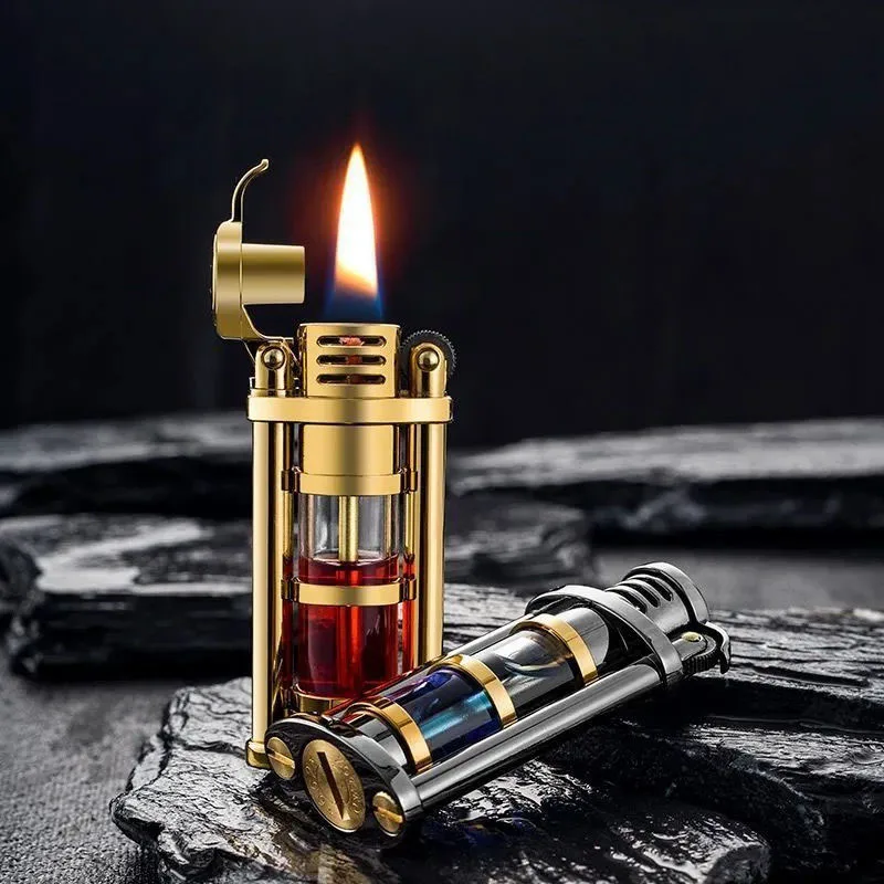 

ZORRO New Original Metal Portable Kerosene lighter, Retro Gasoline Flint Wheel Igniter Lighter,Cigarette Smoking Gift ( no oil)