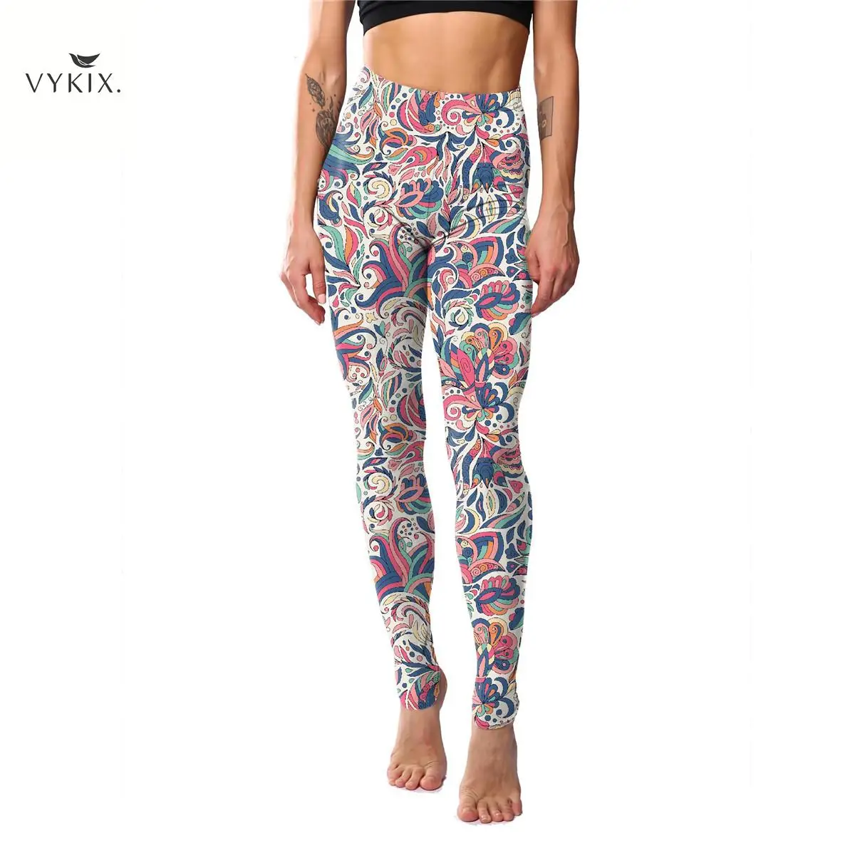 Сексуальные женские леггинсы синего и розового цвета спортивные Леггинсы с