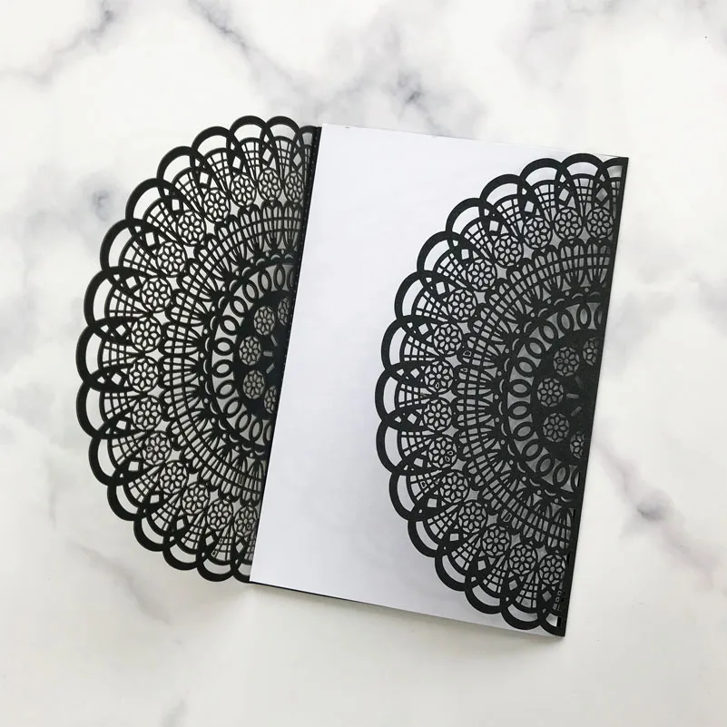 

30PCS/LOT Hollow Wedding Invitation Card Invitation Crad Ceremony Celebration Blessing Card Festival Birthday Party Supplies
