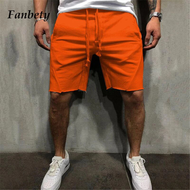 

2021 Summer New Fashion Solid Color Sport Shorts For Men Casual Drawstring Short Pant Loose Shorts Male Homewears Streetwears