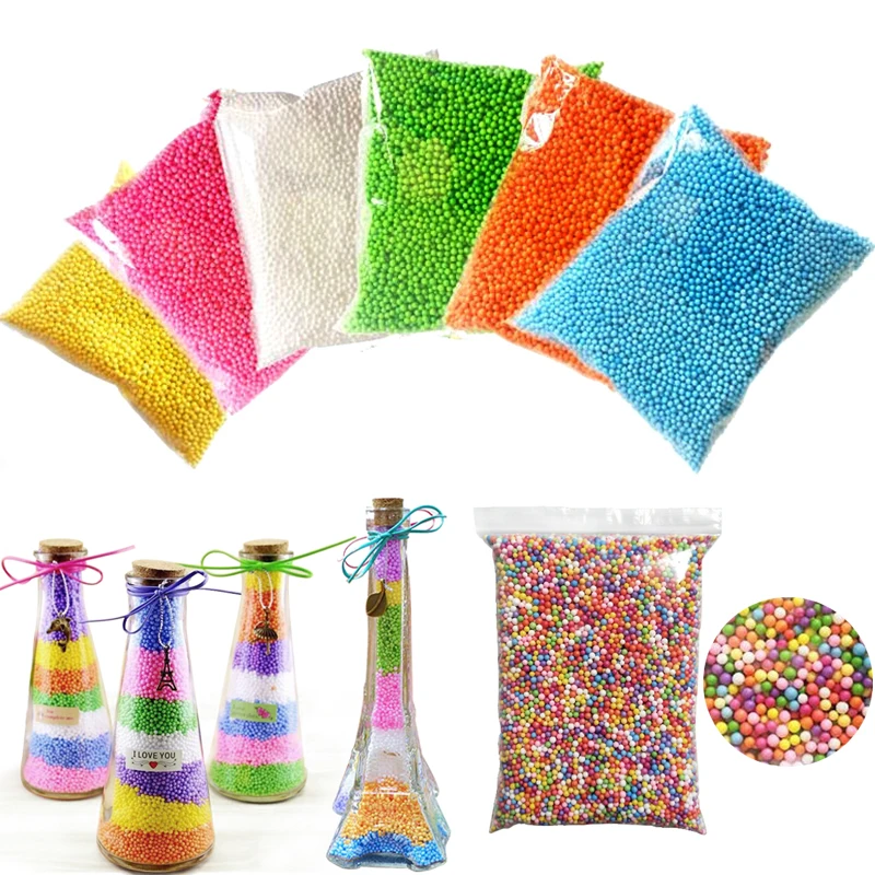 Шарики из пенополистирола 15 г/упак. бусины пенопласта бутылка для наполнителя