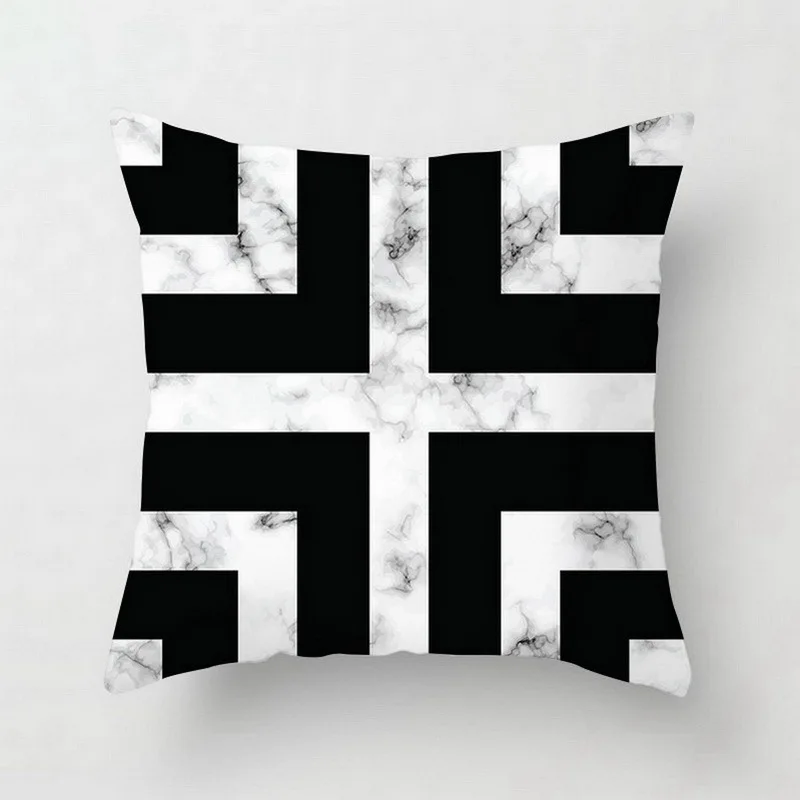 Розовый декоративный чехол с абстрактными геометрическими подушками дешевый