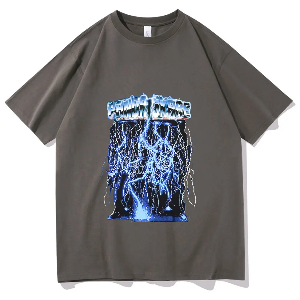 

Hot New Lightning Print T-Shirt Streetwear Men Women Oversized Tshirt Men's Hip Hop T Shirt Summer Tops Cotton Tee Black Tshirts