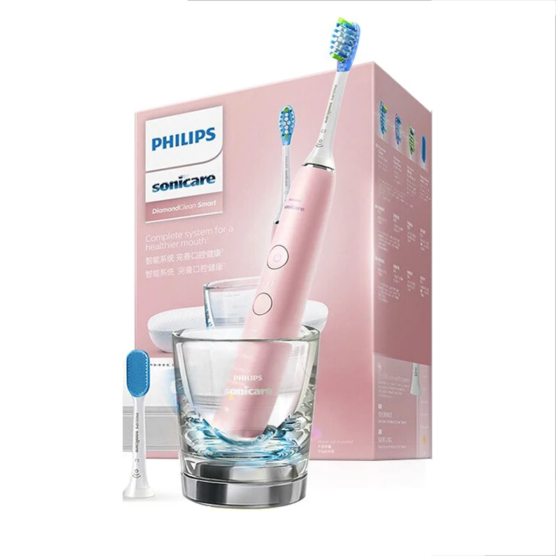 Philips Sonicare HX9924 Алмазная умная звуковая зубная щетка с поддержкой приложения с Умной головкой щётки, 5 режимов для взрослых