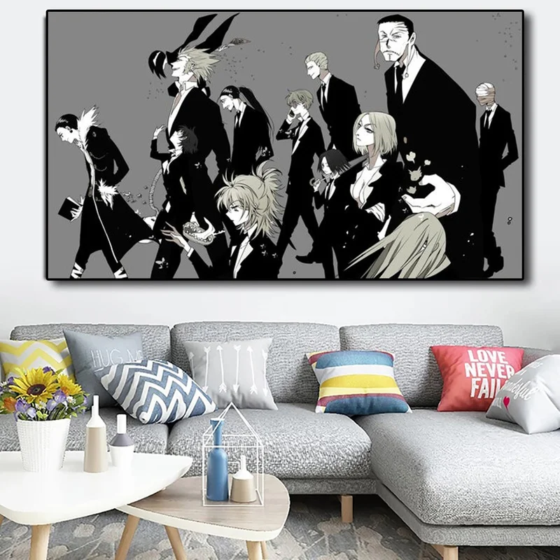 Классическая японская аниме Картина на холсте Hunter X Gon Freecss печатные