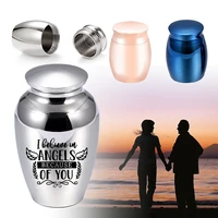 5 colors angel wings aluminum alloy ashes urn funeral commemorate the beloved human cremation jewelry urn keepsake