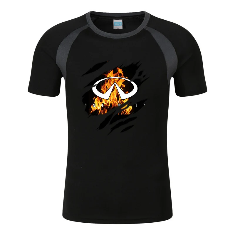 Футболка мужская быстросохнущая с принтом коротким рукавом и | Мужская одежда