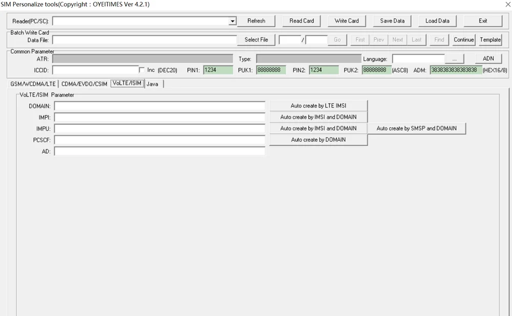 OYEITIMES Java SIM-карта Powerfull 4.2.1 программное обеспечение Blank 5G ENC DEK DES JAVA AES | Мобильные
