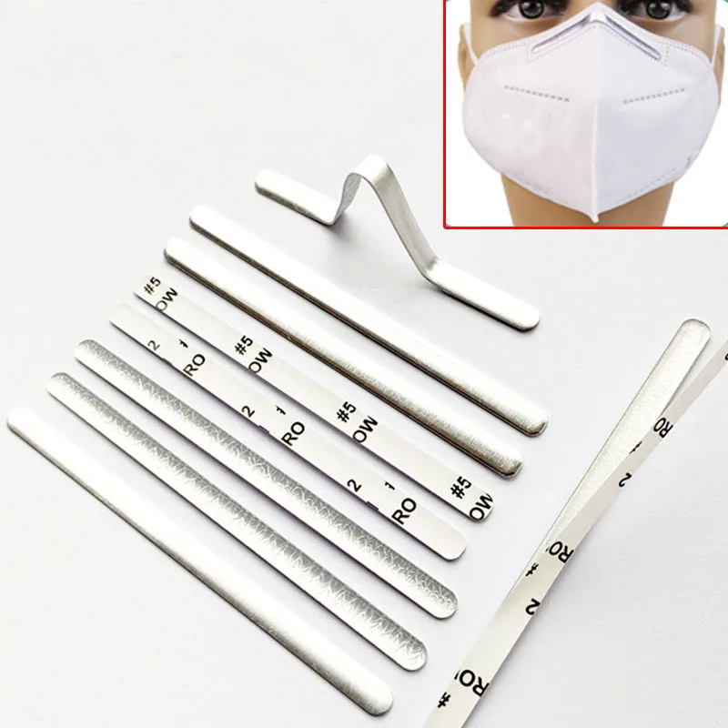 Маска для мостика носа алюминиевая лента самостоятельного изготовления плоских