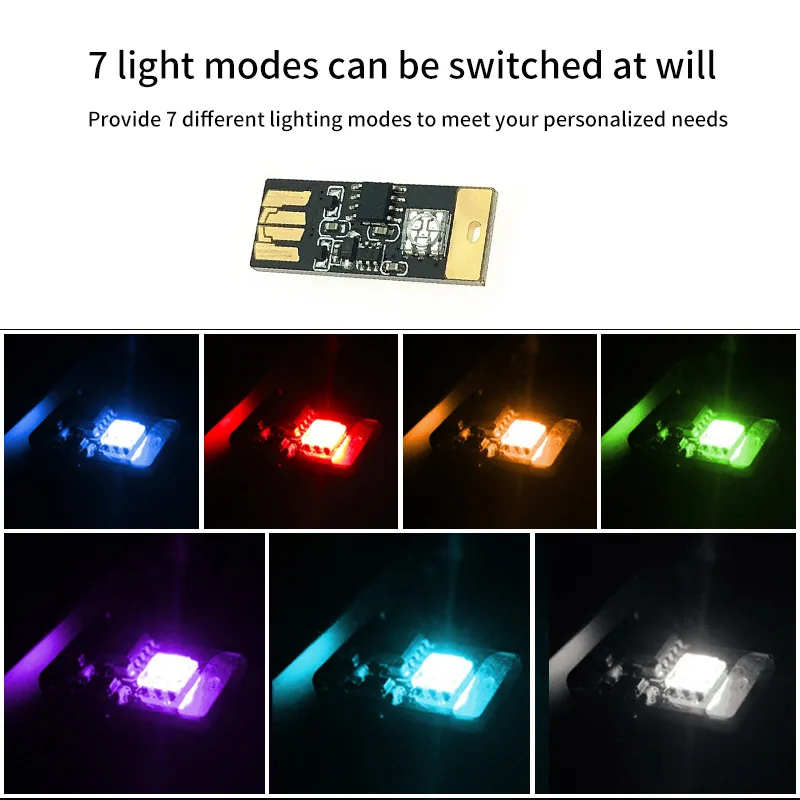 TIOODRE 1 шт. Мини Авто USB атмосферная лампа светодиодный музыкальный светильник с