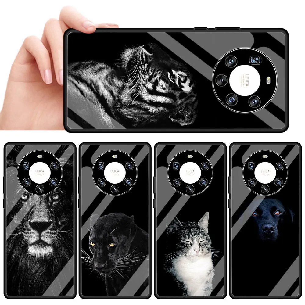 

Cool Tiger Glass Call Phone Case For Samsung S20 FE S21 Ultra S10 5G S9 Plus S10e S8 Smartphone Cover Coque Capa