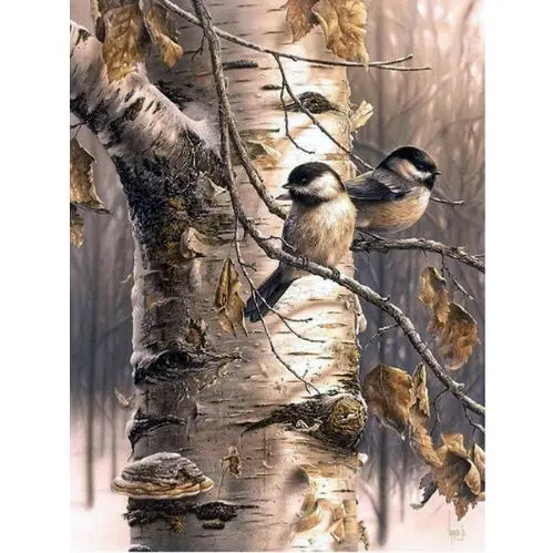 

Diamond Embroidery pattern birds 5D DIY Diamond mosaic scenery tree Diamond Painting Cross Stitch round Rhinestone puzzle