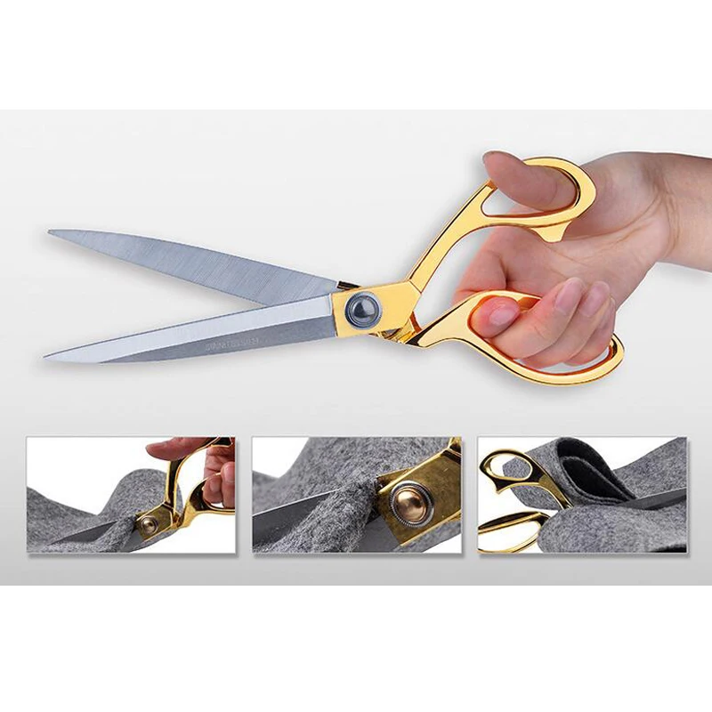 Ножницы для резки Prajna винтажные швейные ножницы из нержавеющей стали с золотым