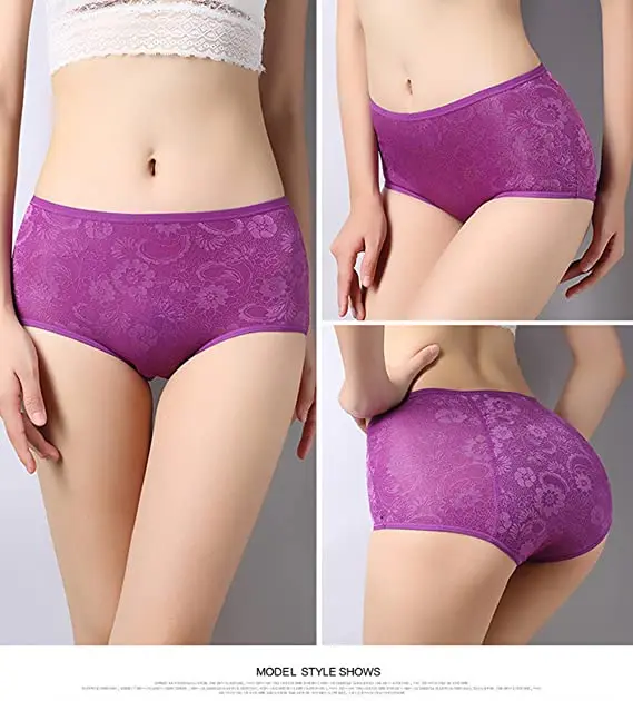 

3Pack Menstrual Underwear Briefs Panty Jacquard Easy Clean Leak Proof Postpartum Physiological Pants Lingerie Period Panties