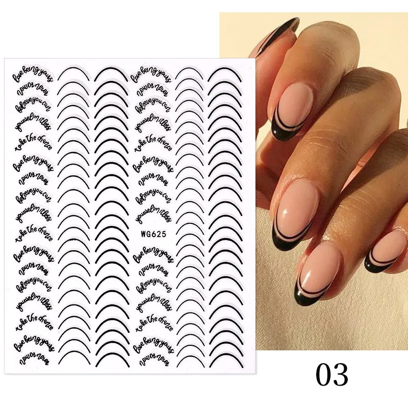 

Black White Milk Cow 3D Nail Stickers Butterfly Leopard Adhesive Nail Transfer Decals Sliders Wraps DIY Nail Art Decorations