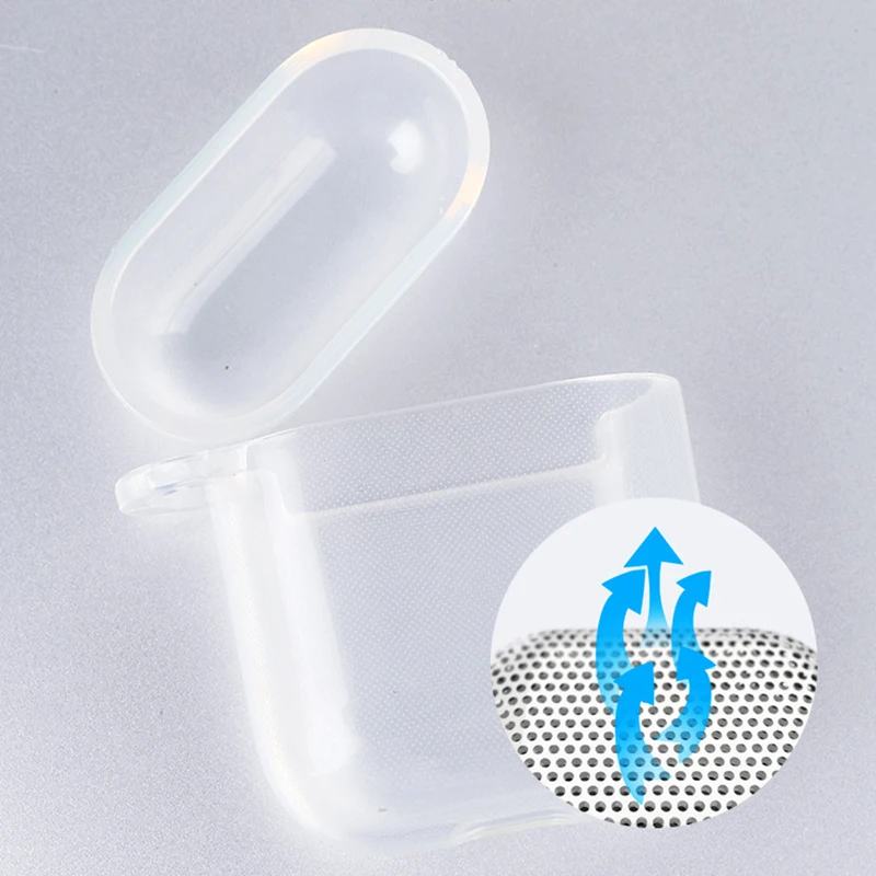 Прозрачные чехлы для Apple Airpods 1 2 наушников Bluetooth чехол | Электроника