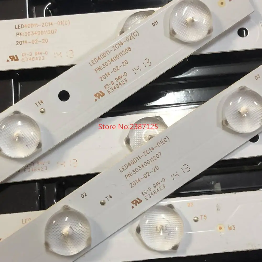 Светодиодная лента LED40D11-ZC14-01 LED40D11-ZC14-02 30340011202 /201 Для LE40F3000W LT-40M645 40PAL5358T D40MF7000 LE40M32