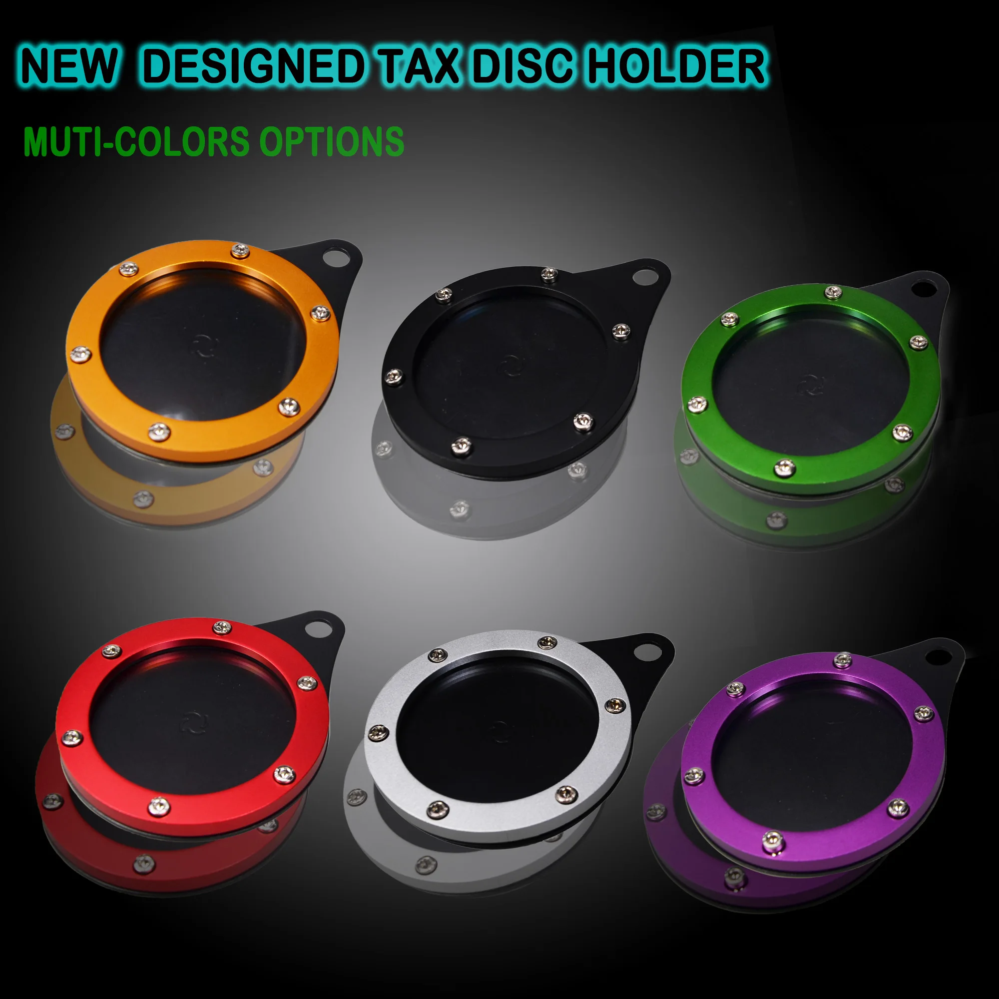 Универсальный держатель налог. Диска мотоцикла, Универсальный Круглый налог. Диск, новый дизайн, водонепроницаемый, многоцветный