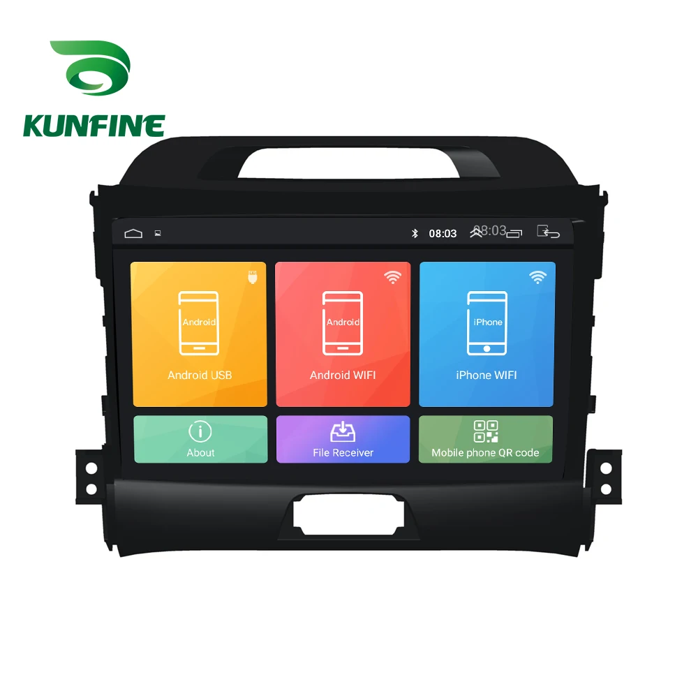 Восьмиядерный 1024*600 Android 8 1 автомобильный DVD gps навигационный плеер Deckless стерео для