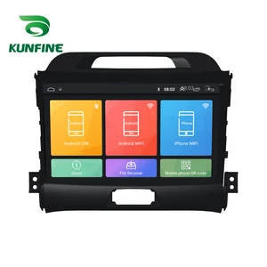 Автомагнитола для KIA SPORTAGE 2011-2017, Восьмиядерный процессор 1024x600, Android 10,0, автомобильный DVD, GPS-навигатор, автомобильное стерео головное устройство