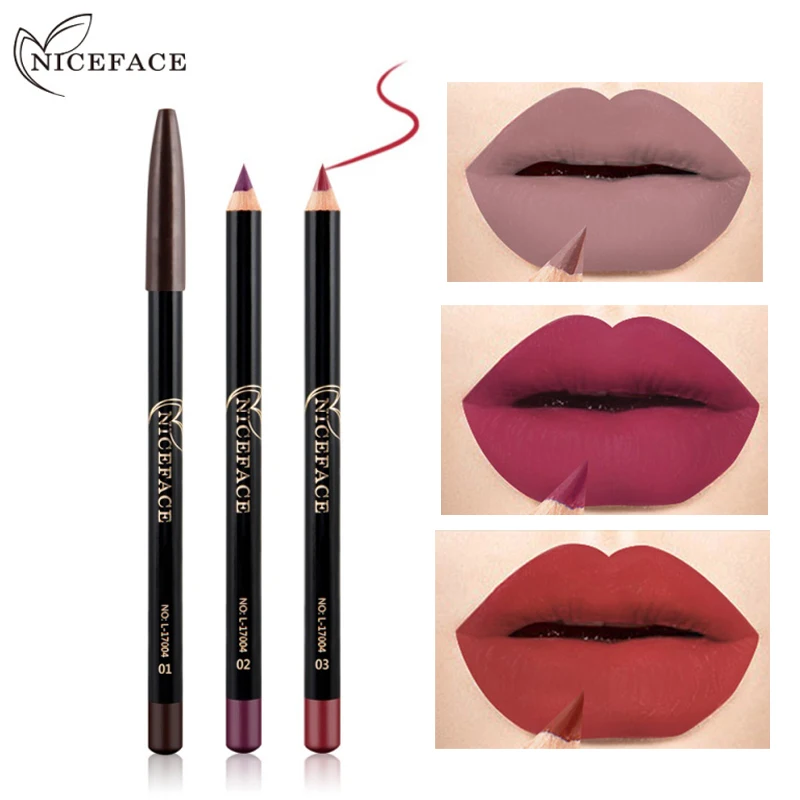 12 Colors Hot Matte Lip Liner lipstick Pen Long Lasting Lipliner Pigments Waterproof no blooming Smooth Makeup карандаш для губ