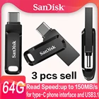 Sandisk флеш-накопитель SDDDC3, USB 3,1, 64 ГБ, 128 ГБ, 256 ГБ, 512 ГБ, 32 ГБ