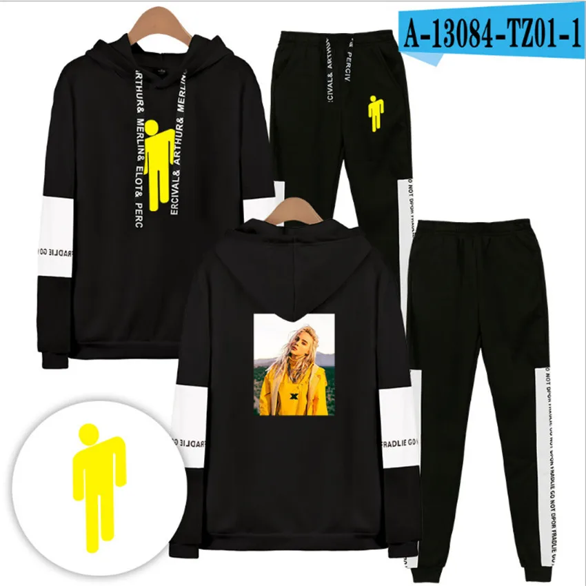 Новинка 2019 брендовый спортивный костюм модная мужская спортивная одежда Billie Eilish