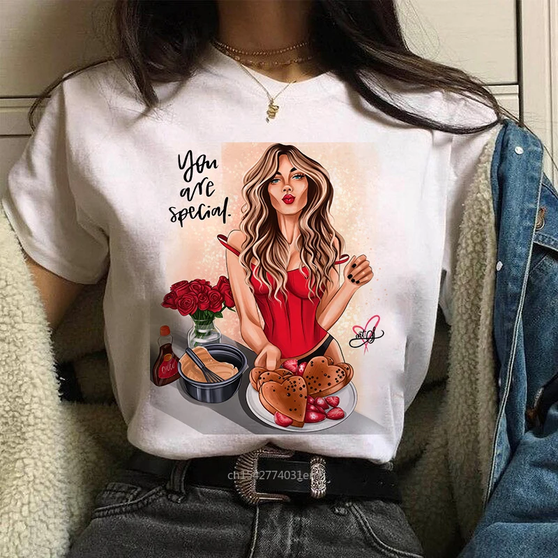 

Love Paris Girl Flowers T Shirt Oversized Graphic Tees Soft Letters Graphic Printed Tops