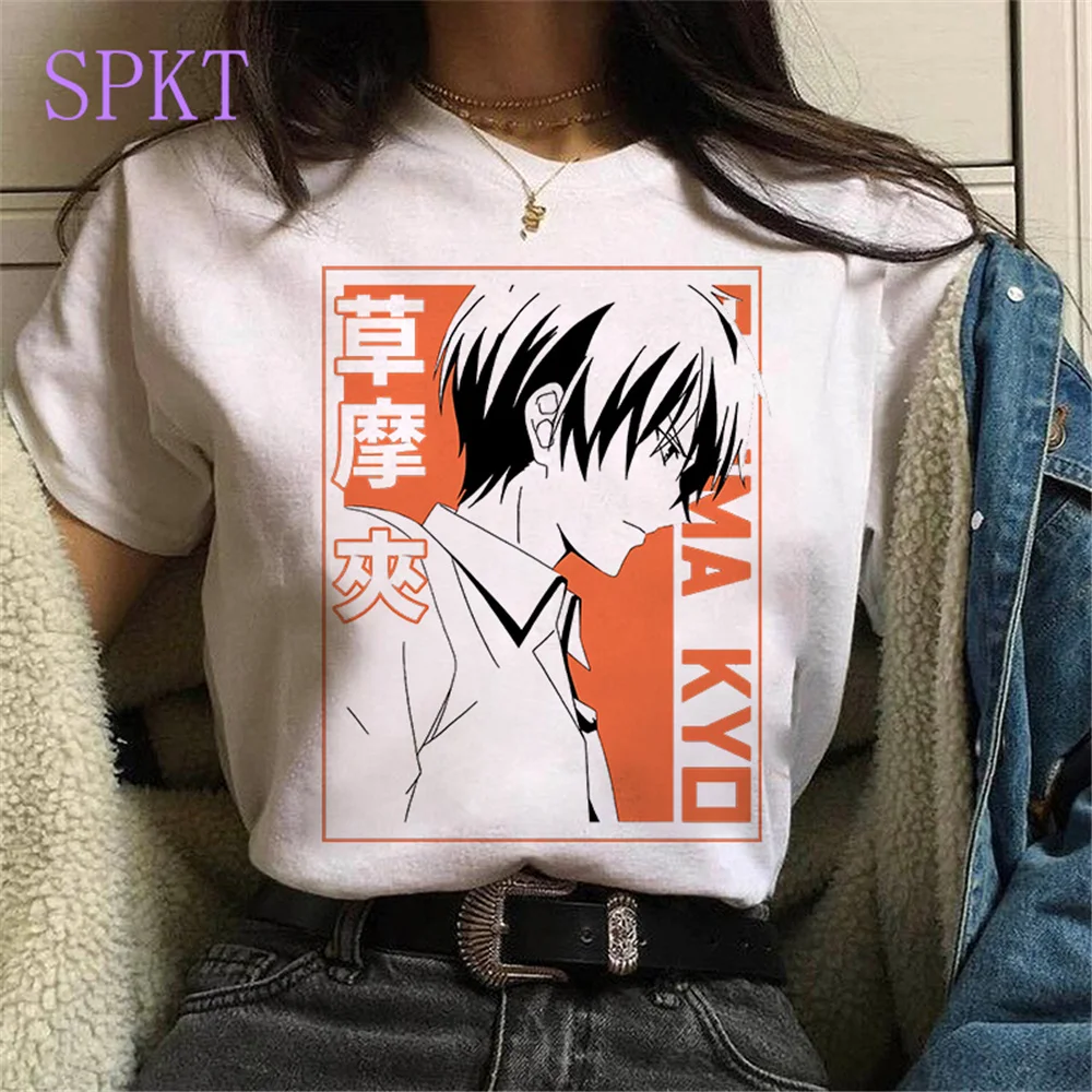 

Harajuku Cute Kyo Sohma printed Tees Kawaii anime Fruits Basket t shirt women gothic punk oversized tops women/men's T-Shirts