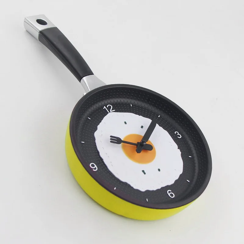 

Creative living room clocks kitchen omelette pot clock mute clock simple clock wall clock