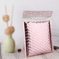 multi size rose gold aluminum foil shipping mailing bags waterproof express bubble bags for gift packaging envelope