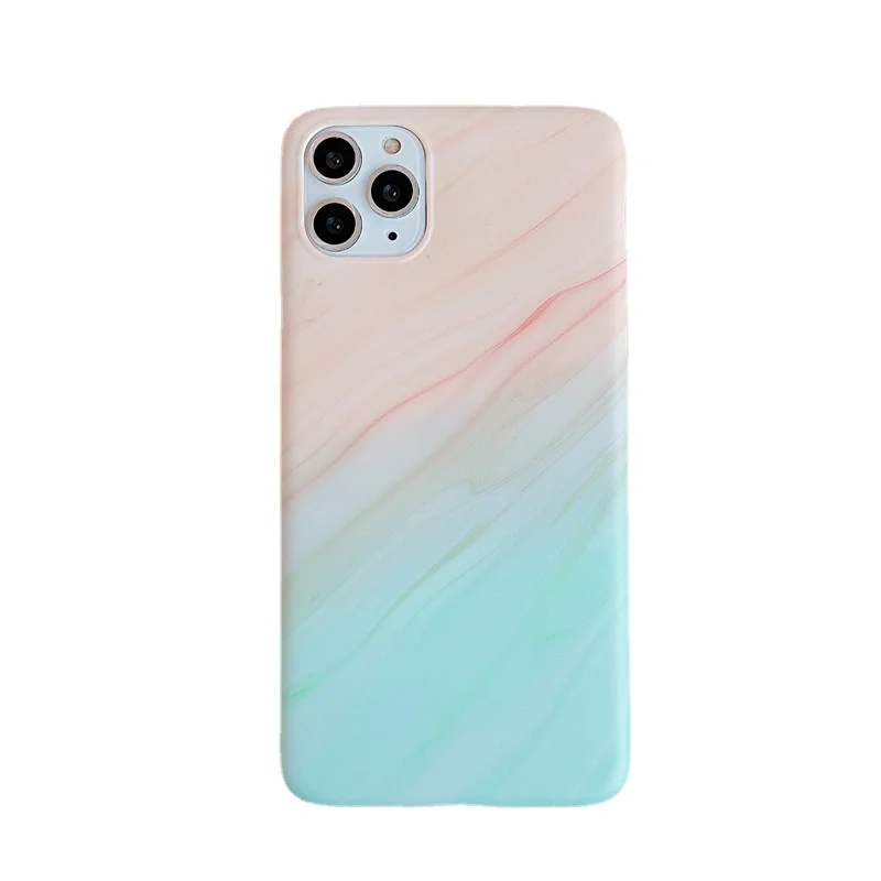 

Gradient colorful marble phone case for iphone13 / 12 12mini apple 11pro Max x XR XS 7 8 plus se 20 Soft IMD Phone Back Cover