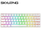 Беспроводная клавиатура SKYLOONG GK64S, механическая, с 64 клавишами, Bluetooth, оптический переключатель Gateron, поддержка горячей замены, RGB-подсветка, для планшетов