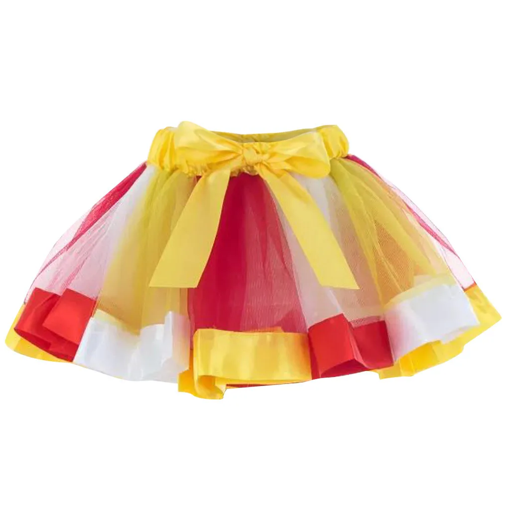 Юбка-пачка для взрослых разноцветная эластичная трехслойная сетчатая юбка