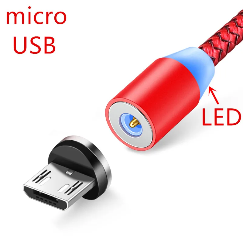 Магнитный кабель Micro USB 2 4 А для быстрой зарядки и передачи данных Huawei honor Samsung A90 A80