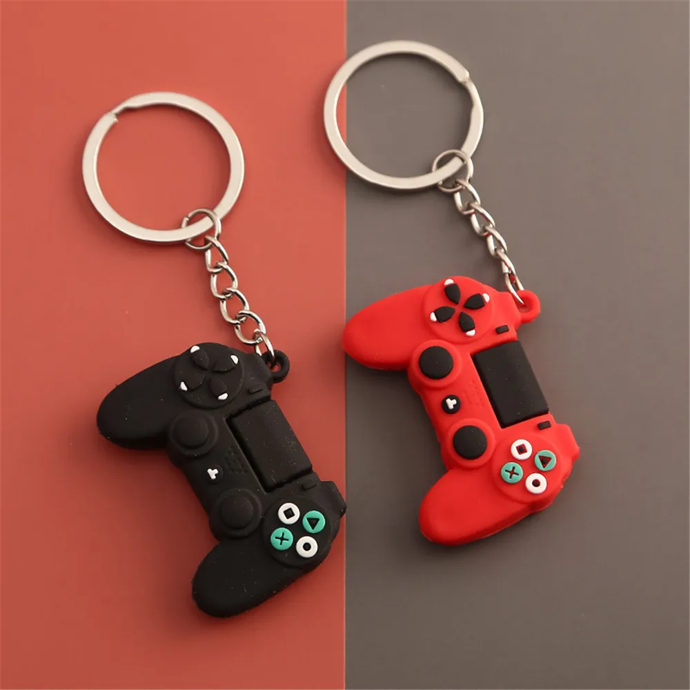 

Switch Game Machine Keychain Fashion Stereo Cartoon PS4 Game Console Keychains Childhood Exquisite Bag Car Hanging Fun Keyring
