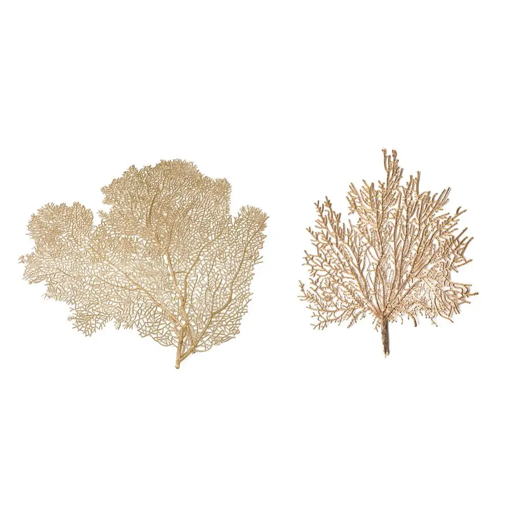 Коврики из ПВХ в форме листьев кораллового цвета коврики для подставки ажурный