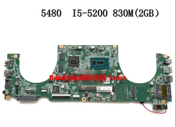 

I5-5200U DAJW8GMB8C1 DELL Dell vostro 14 5480 laptop motherboard I5-5200U 830M(2G) CN-05M32N 5M32N motherboard 100% tested