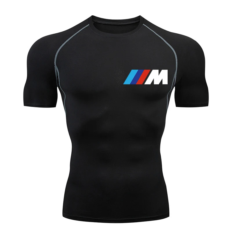 

Men's Shaping Breathable Bodybuilding T-Shirt Top Running Sweatshirt Gym Fitness Training Comprehensive Compression Tight Tshirt