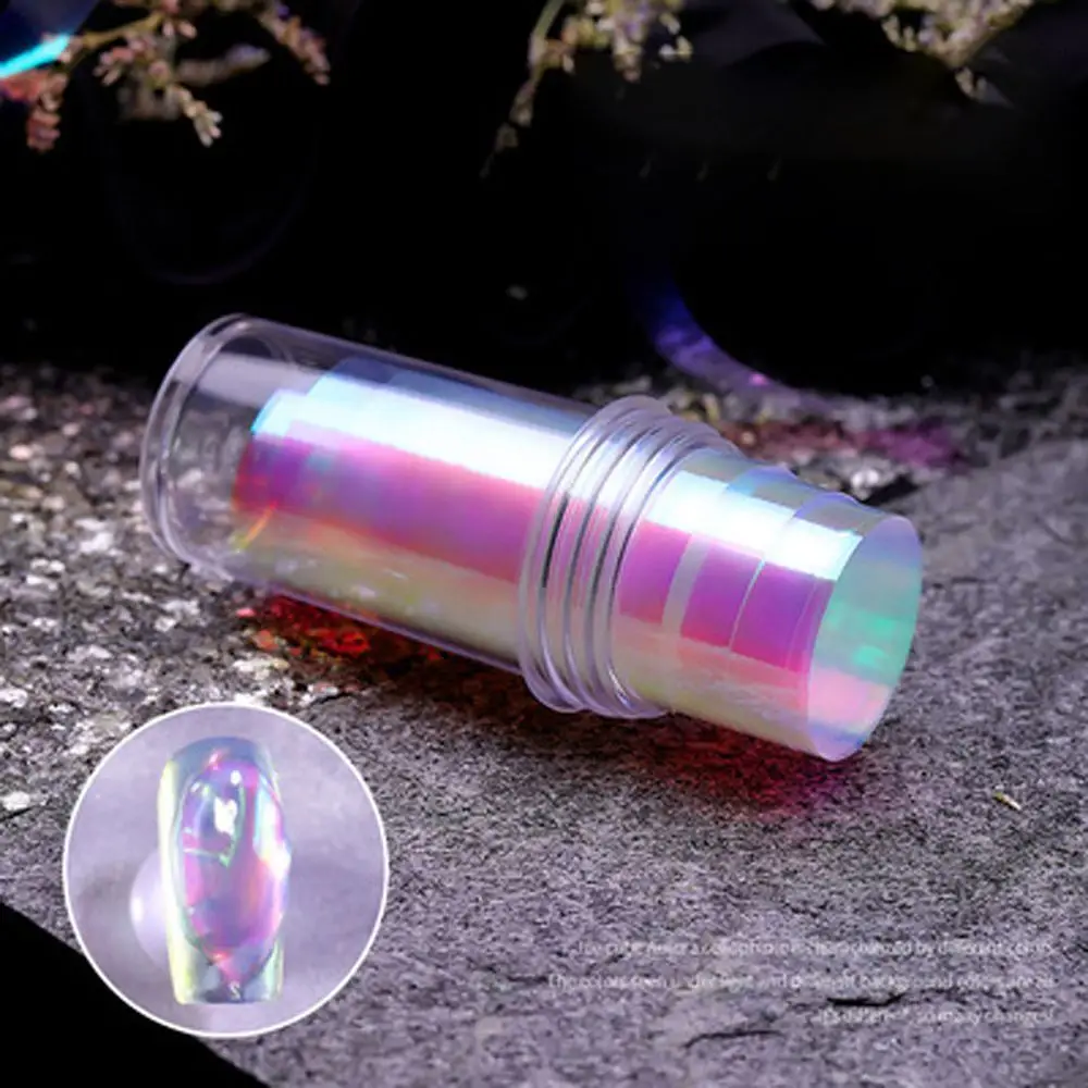 Разбитые стеклянные бумажные наклейки для дизайна ногтей целлофановая бумага