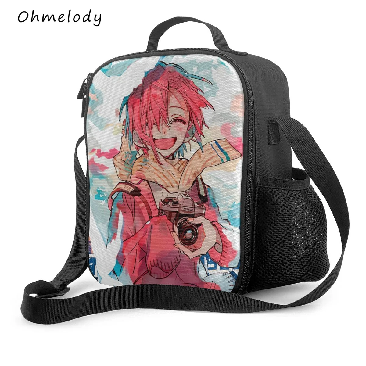 

My Hero Academia Anime Insualted Lunch Bags Crossbody Bags Cartoon Cooler Lunch Box for School Work Picnic Camping