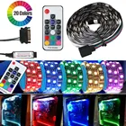 Светодиодная лента для ПК, 12 В, RGB, 5050 дюйма, 17 клавиш