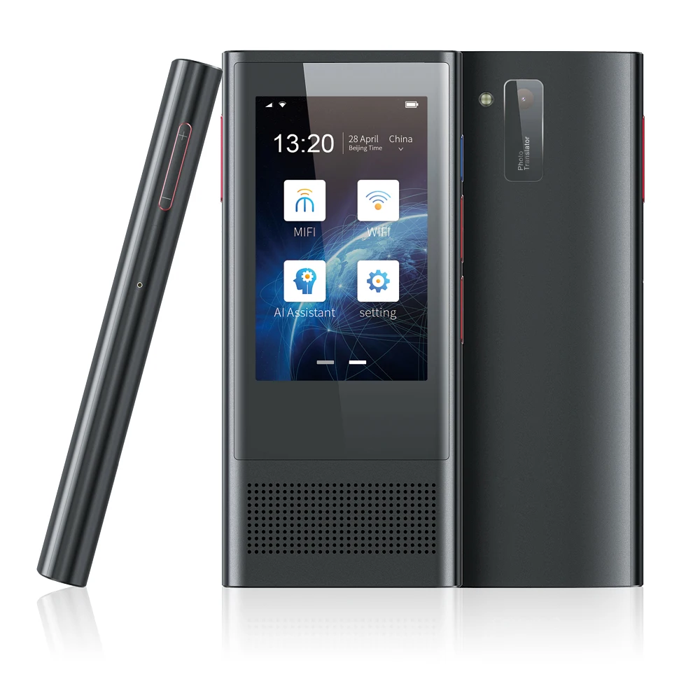 Новый флагманский голосовой переводчик фото Boeleo W1 3 0 AI 1 дюйма IPS 4G WIFI 8 Гб памяти 2080
