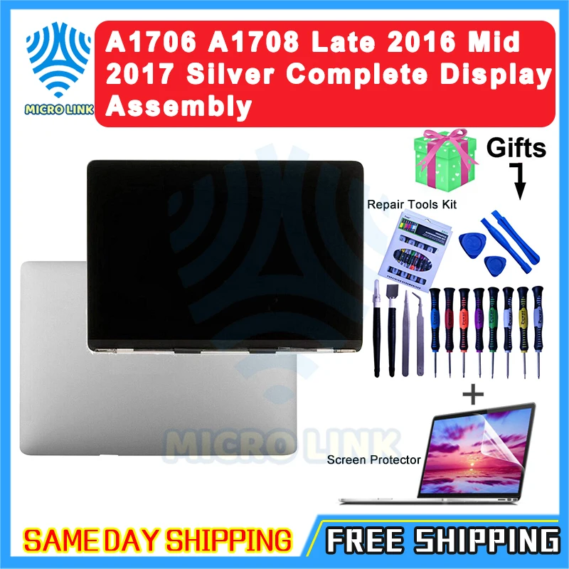 ЖК-дисплей в сборе для ноутбука серебристый Космический серый A1706 A1708 Macbook Retina 13