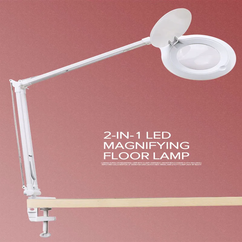 10 кратное увеличительное стекло настосветильник лампа с плавным затемнением